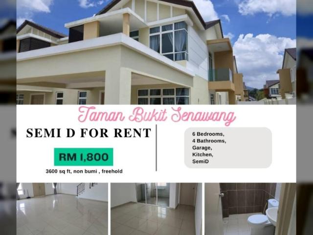 House for rent in Seremban, Negeri Sembilan