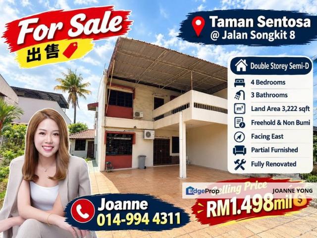 House for sale in Taman Sentosa, Johor Bahru