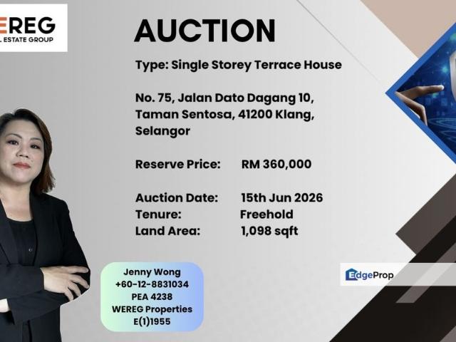 House for sale in Bandar Sentosa, Bandaraya Klang