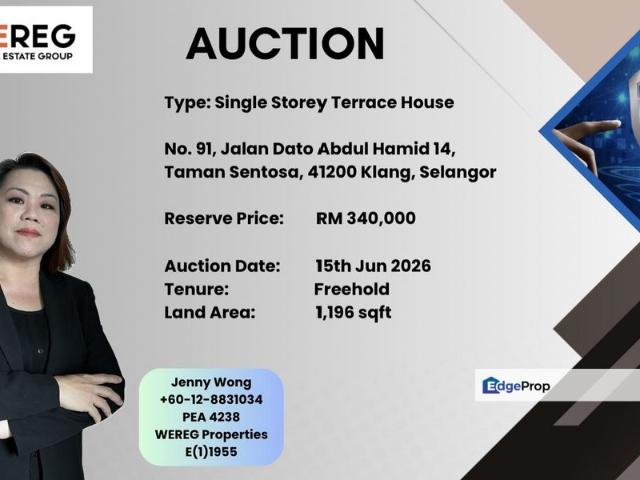 House for sale in Bandar Sentosa, Bandaraya Klang
