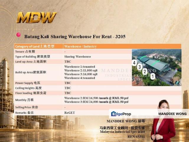 Warehouse for rent in Batang Kali, Hulu Selangor