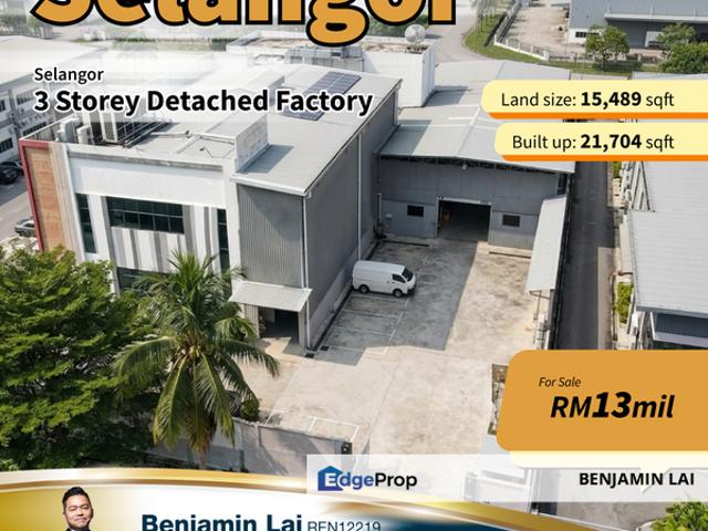 Warehouse for sale in Kajang, Langat