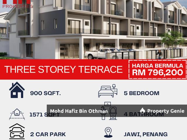 Terraced House for sale in Wellesley, Penang