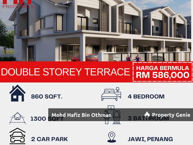 Terraced House for sale in Wellesley, Penang
