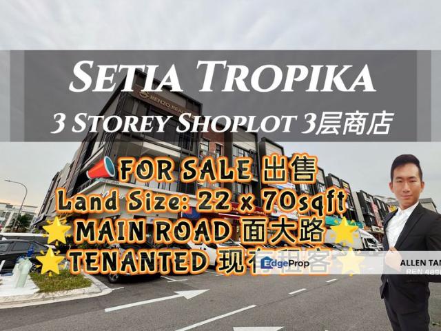 Shop for sale in Setia Tropika, Johor Bahru
