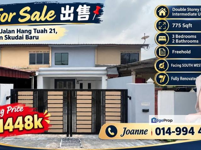 House for sale in Taman Skudai Baru 2, Iskandar Puteri