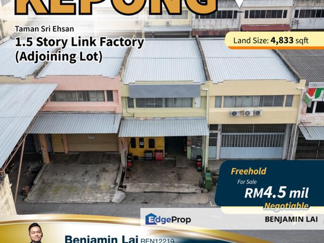 Warehouse for sale in Selayang, Selangor