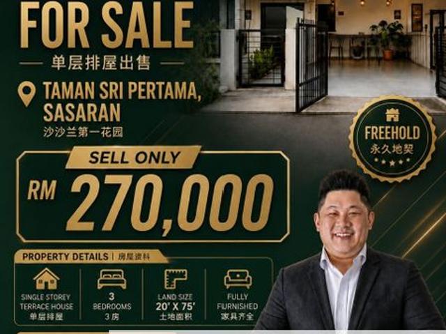 House for sale in Kampung Bukit Kuching, Sasaran