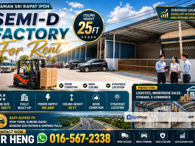 Shop for rent in Majlis Bandaraya Ipoh, Kinta