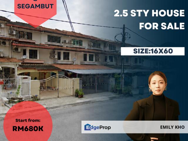 House for sale in Segambut, Kuala Lumpur