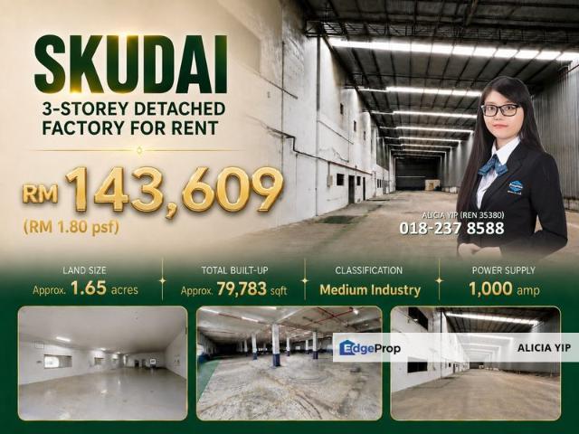 Warehouse for rent in Bukit Ledang, Johor