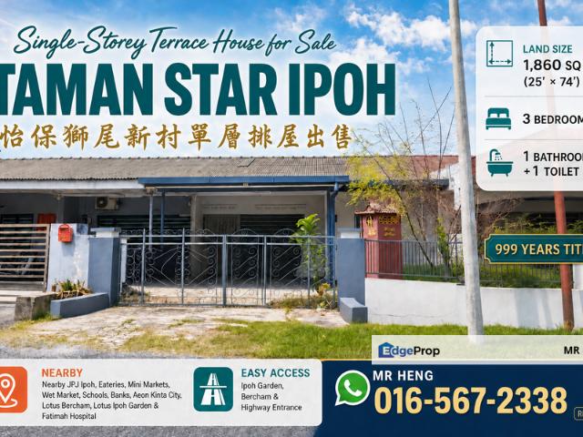 House for sale in Perak, Tanjong Ipoh