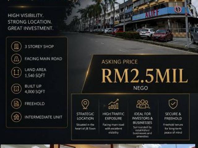 Shop for sale in Johore Bahru, Johor