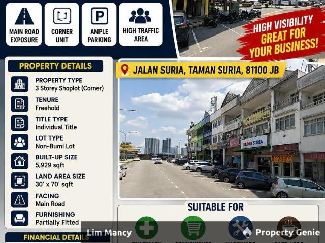 Shop for rent in Johore Bahru, Johor