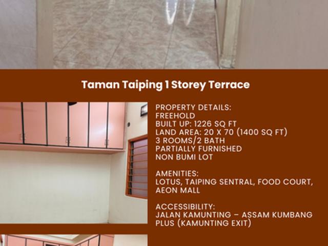 House for sale in Perak, Taiping