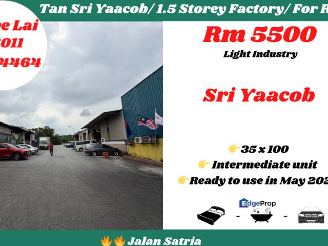 Warehouse for rent in Taman Tan Sri Yaacob, Iskandar Puteri