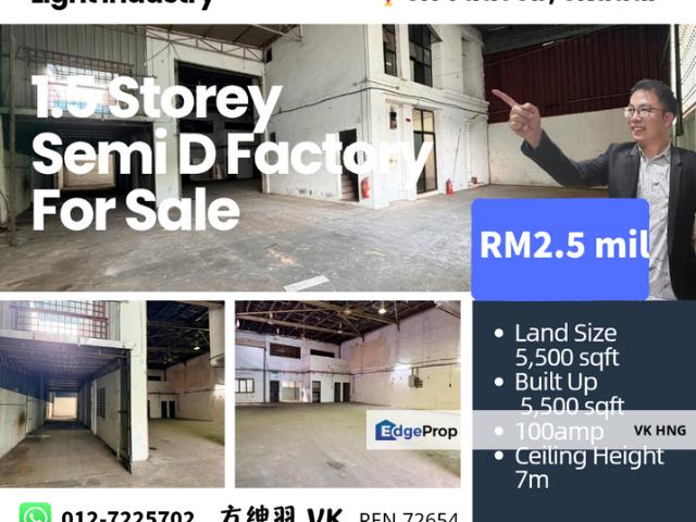 Warehouse for sale in Bukit Ledang, Johor