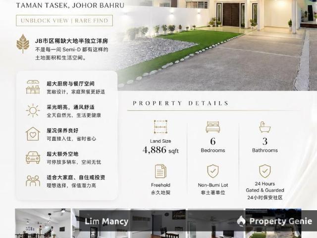 Residential House for sale in Johore Bahru, Johor