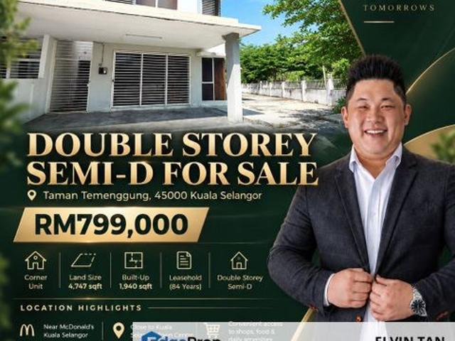House for sale in Kuala Selangor, Selangor