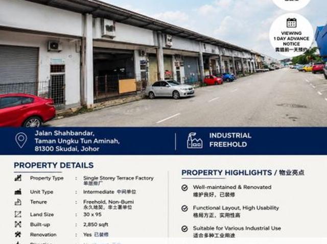 Warehouse for sale in Bukit Ledang, Johor