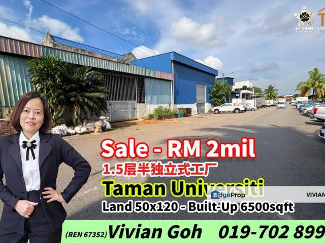 Warehouse for sale in Skudai, Iskandar Puteri