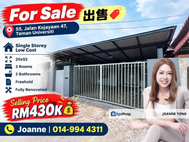 House for sale in Taman Universiti, Iskandar Puteri