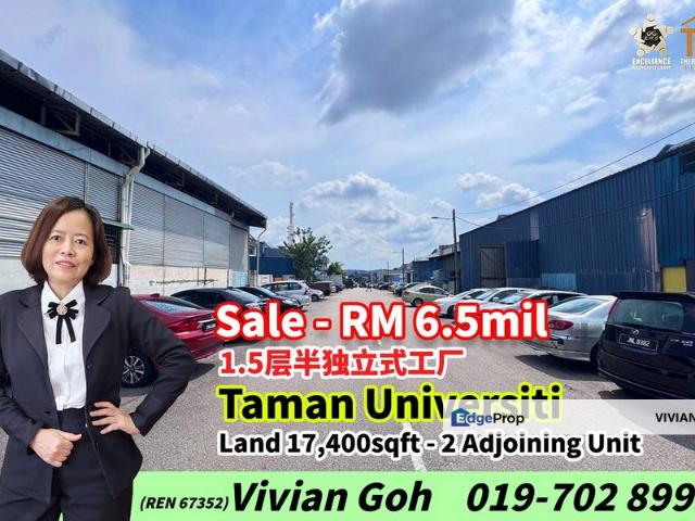Warehouse for sale in Skudai, Iskandar Puteri