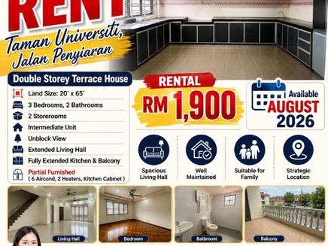 Terraced House for rent in Bukit Ledang, Johor