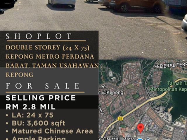 Shop for sale in Kepong, Kuala Lumpur