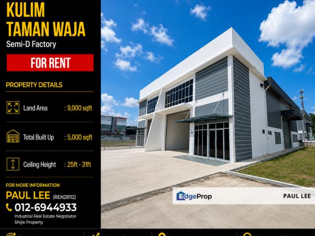 Warehouse for rent in Kulim, Kedah