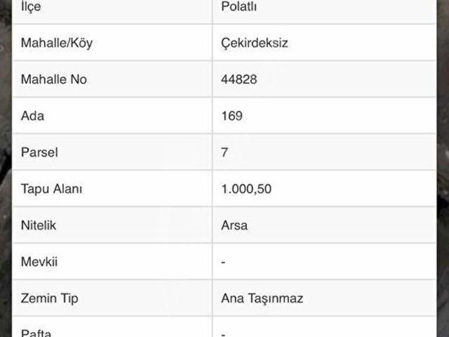 Yassıhüyük, Polatlı içerisinde satılık Arsa