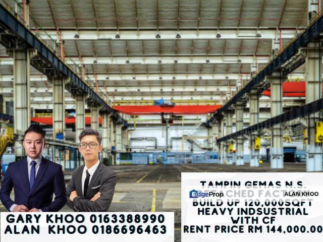 Warehouse for rent in Tampin, Negeri Sembilan