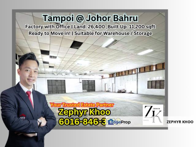 Warehouse for rent in Kampung Pengkalan Rinting, Johor Bahru