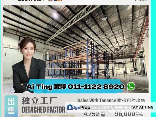 Warehouse for sale in Johore Bahru, Johor