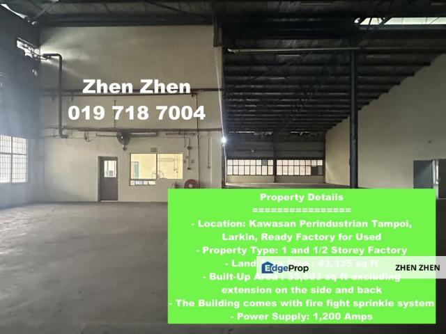 Warehouse for rent in Johore Bahru, Johor