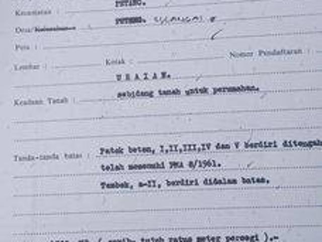Tanah dijual di Petang, Badung