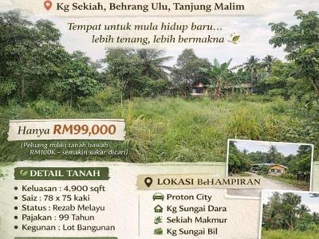 House for sale in Perak, Tanjong Malim
