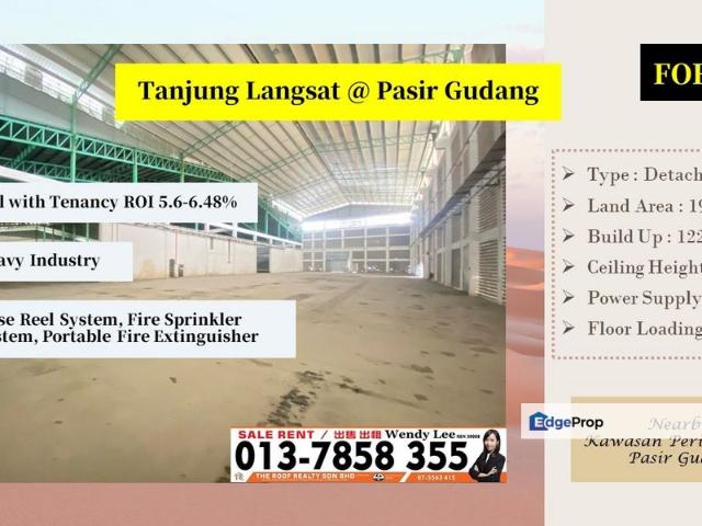 Warehouse for sale in Pasir Gudang, Johor