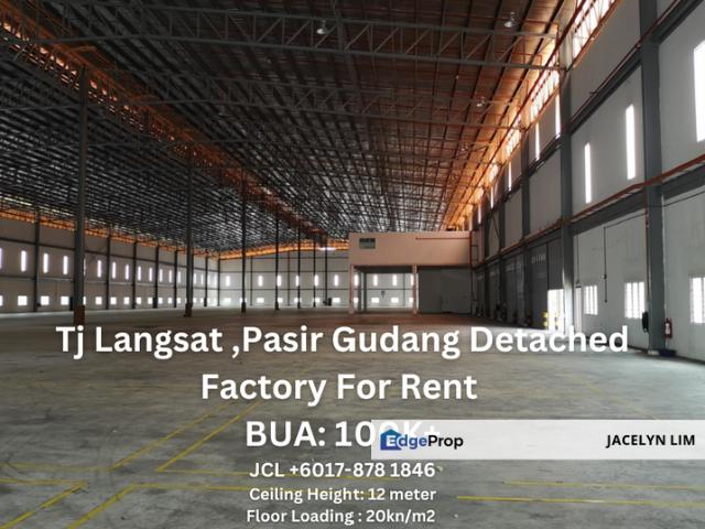 Warehouse for rent in Pasir Gudang, Johor