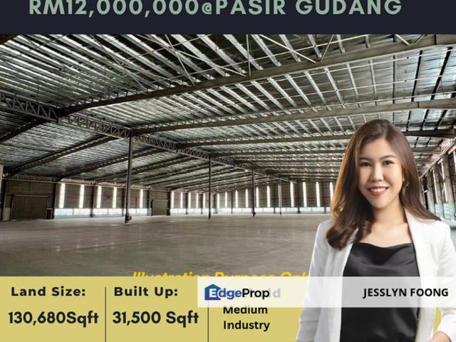 Warehouse for sale in Pasir Gudang, Johor
