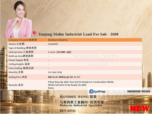 Warehouse for sale in Perak, Tanjong Malim