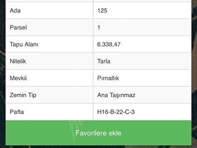 Büyükanafarta Köyü, Eceabat içerisinde satılık Arsa