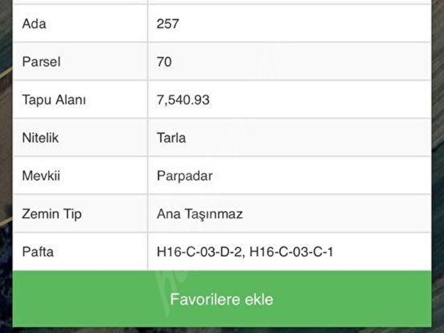 Bigalı, Eceabat içerisinde satılık Arsa