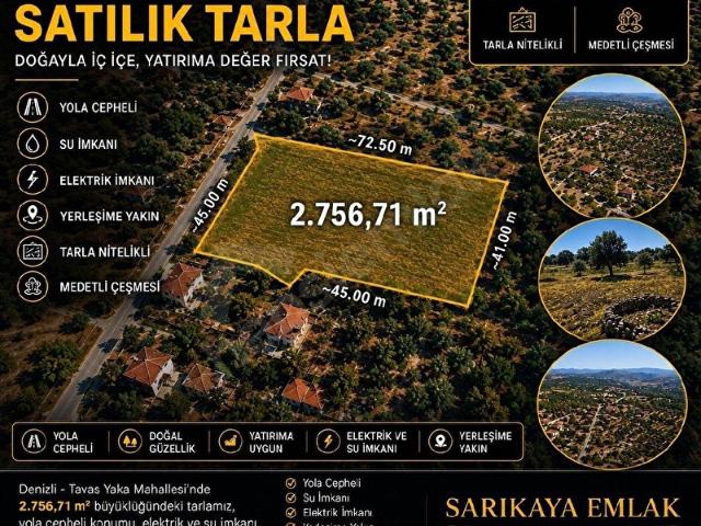 Yaka, Tavas içerisinde satılık Arsa