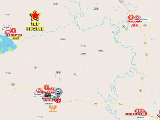 Land for sale in Somerville, Texas