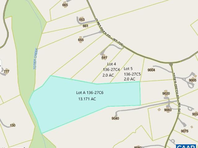 Land for sale in Scottsville, Albemarle County