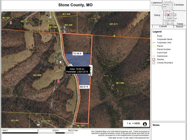 Land for sale in Stone, Missouri