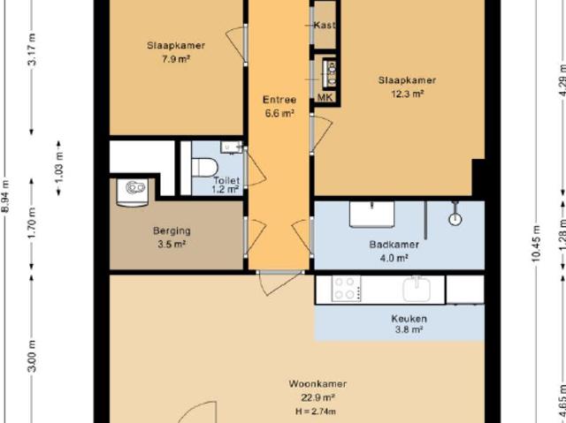 Appartement te huur in Kop van Zuid-Entrepot, Rotterdam