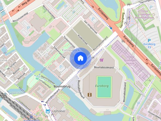 Appartement te huur in Europapark, Groningen