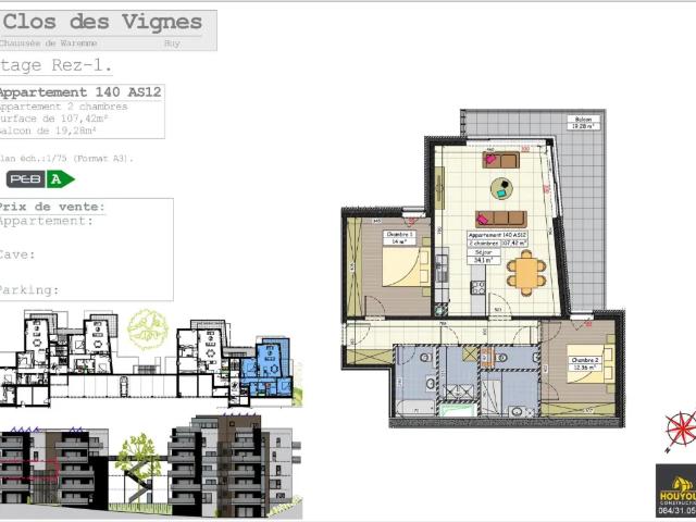 Appartement vente à Huy, Wallonie